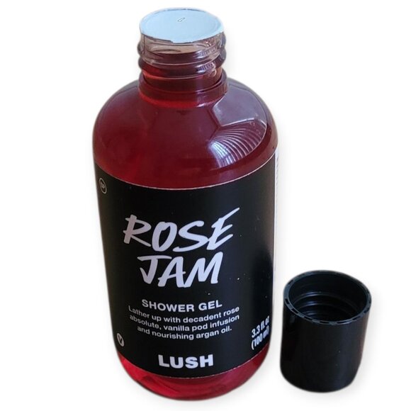 Lush Organic Rose Jam Shower Gel w/ Argan Oil 100ml [Expiration Nov 23 2025] NWT - Picture 3 of 5